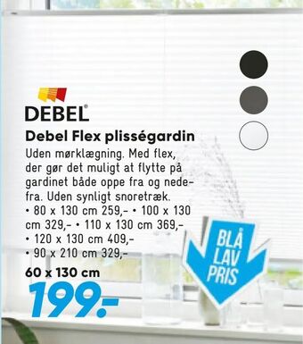 Bilka Debel Flex plisségardin tilbud