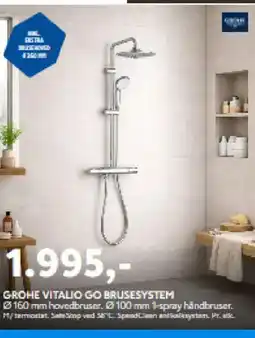 Davidsen Grohe Vitalio go brusesystem tilbud