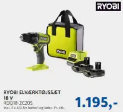 Davidsen RYOBI Elværktøjssæt 18 v tilbud