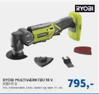 Davidsen RYOBI Multiværktøj 18 v tilbud