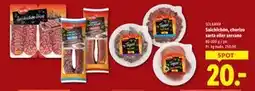 Lidl Salchichón, chorizo sarta eller serrano tilbud