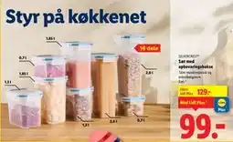Lidl Sæt med opbevaringsbokse tilbud