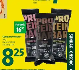 Coop 365 Coop proteinbar tilbud