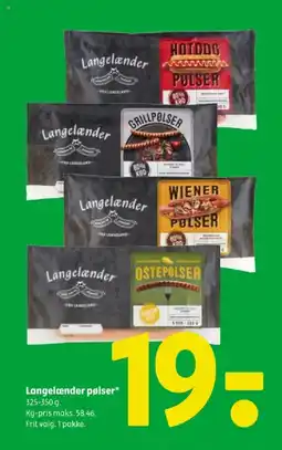 Coop 365 Langelænder pølser tilbud
