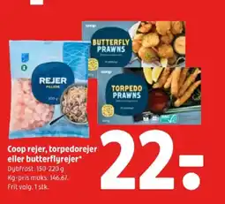 Coop 365 Coop rejer, torpedorejer eller butterflyrejer tilbud