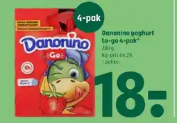 Coop 365 Danonino yoghurt to-go 4-pak tilbud