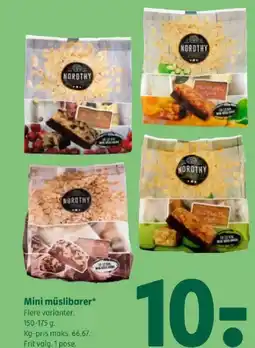 Coop 365 Mini müslibarer tilbud