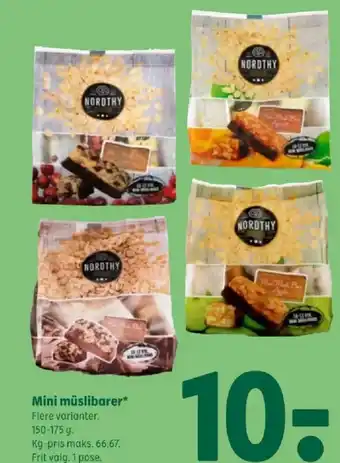 Coop 365 Mini müslibarer tilbud