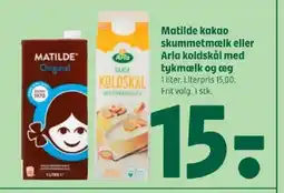 Coop 365 Matilde kakao skummetmælk eller Arla koldskål med tykmælk og æg tilbud