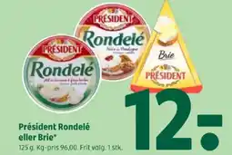 Coop 365 Président Rondelé eller Brie tilbud