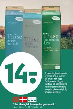 Coop 365 Thise økologisk jersey eller græsmælk tilbud