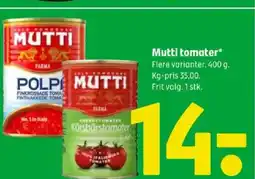 Coop 365 Mutti tomater tilbud