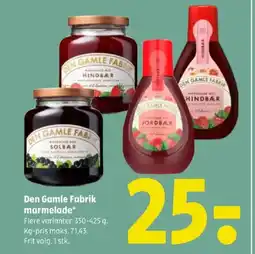 Coop 365 Den Gamle Fabrik marmelade tilbud