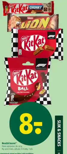 Coop 365 Nestlé barer tilbud