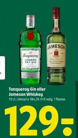 Coop 365 Tanqueray Gin eller Jameson Whiskey tilbud