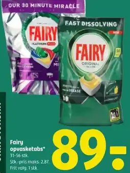 Coop 365 Fairy opvasketabs tilbud
