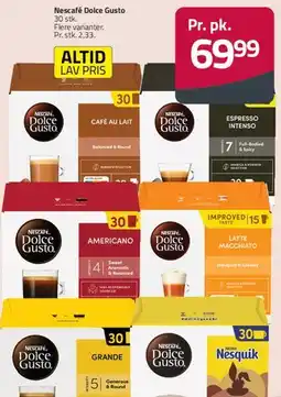 Fleggaard Nescafé Dolce Gusto kapsler tilbud