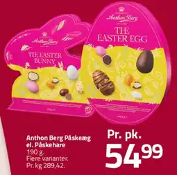 Fleggaard Anthon Berg Påskeæg / Påskehare tilbud