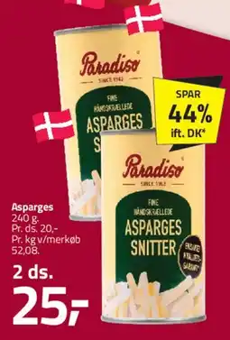 Fleggaard Paradiso Asparges (Asparges snitter) tilbud