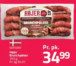 Fleggaard Højer Brunchpølser tilbud