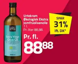 Fleggaard Urtekram Økologisk Ekstra Jomfru Olivenolie 1 l tilbud