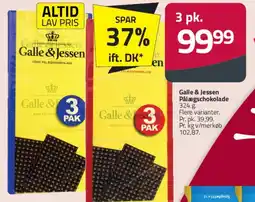 Fleggaard Galle & Jessen Pålægschokolade (3-pak) tilbud