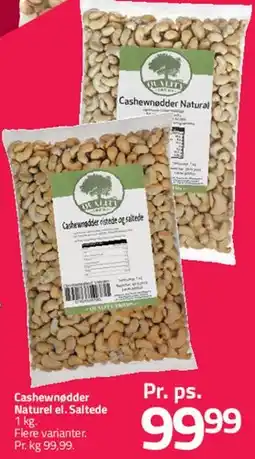 Fleggaard Cashewnødder (Naturel / Saltede) tilbud