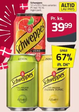 Fleggaard Schweppes (flere varianter) tilbud