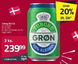 Fleggaard Tuborg Grøn 0.0 tilbud