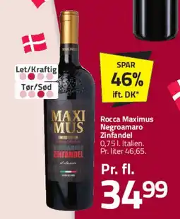 Fleggaard Rocca Maximus Negroamaro Zinfandel tilbud