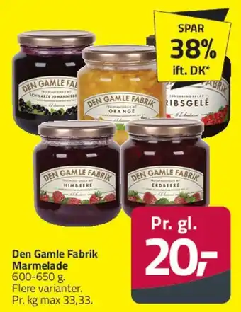 Fleggaard Den Gamle Fabrik Marmelade tilbud