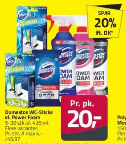 Fleggaard Domestos WC-Sticks / Power Foam tilbud