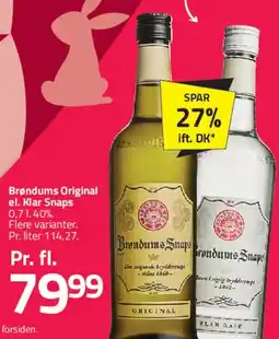 Fleggaard Brøndums Original / Klar Snaps tilbud