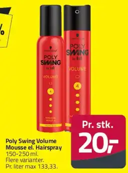 Fleggaard Poly Swing Volume Mousse / Hairspray tilbud