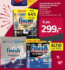 Fleggaard Opvasketabs ALL-IN-ONE (Quantum / Ultimate / Ultimate Plus) tilbud