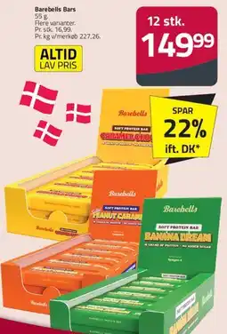 Fleggaard Barebells Protein Bars (box) tilbud