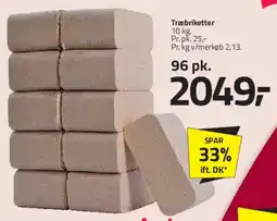 Fleggaard Træbriketter (96 pk.) tilbud