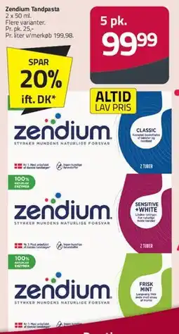 Fleggaard Zendium tandpasta tilbud