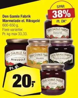Calle Den Gamle Fabrik Marmelade / Ribsgele tilbud