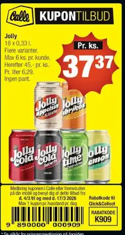Calle Jolly (dåsepakke) tilbud