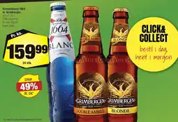 Calle Kronenbourg 1664 / Grimbergen (Double Ambrée, Blonde) tilbud
