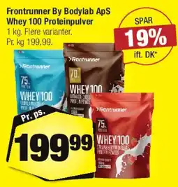 Calle Frontrunner by Bodylab Whey 100 Proteinpulver tilbud