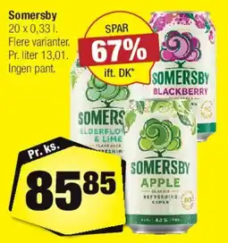 Calle Somersby (flere varianter) tilbud