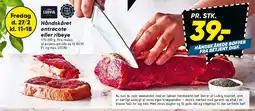 Bilka Håndskåret entrecote eller ribeye tilbud