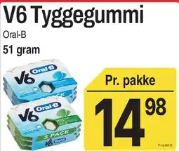ABC Lavpris V6 Tyggegummi tilbud