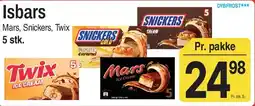 ABC Lavpris Isbars (Mars, Snickers, Twix) tilbud