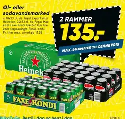 Bilka Øl- eller sodavandsmarked – 2 rammer tilbud