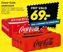 Bilka Coca‑Cola sodavand (24x33 cl) tilbud