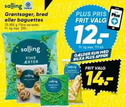 Bilka salling — grøntsager / brød / baguettes tilbud