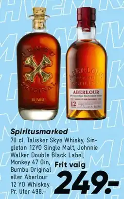 Bilka Spiritusmarked (premium flaskeudvalg) tilbud